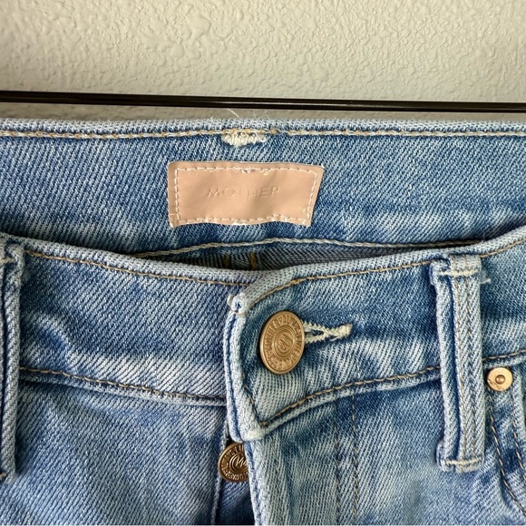 MOTHER Denim The Tomcat Ankle Fray Straight Leg Jeans Kitty Corner Women’s 26 - Picture 8 of 16